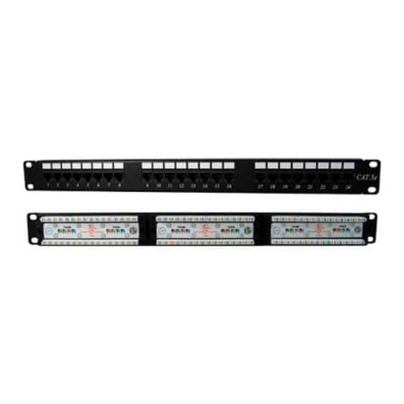 Chiptech, Inc Dba Vertical Cable Vertical Cable 041-372/24 Cat 5E 24-Port 110 IDC Patch Panel 041-372/24